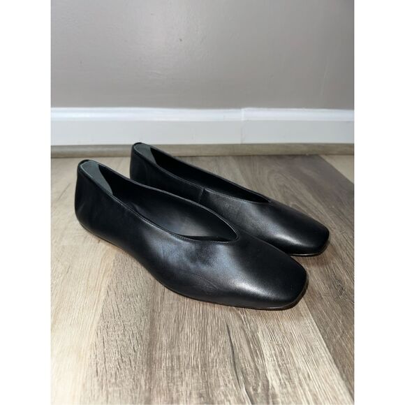 Reformation Prudence Leather Ballet Flats Size 10 $228 - Picture 10 of 11